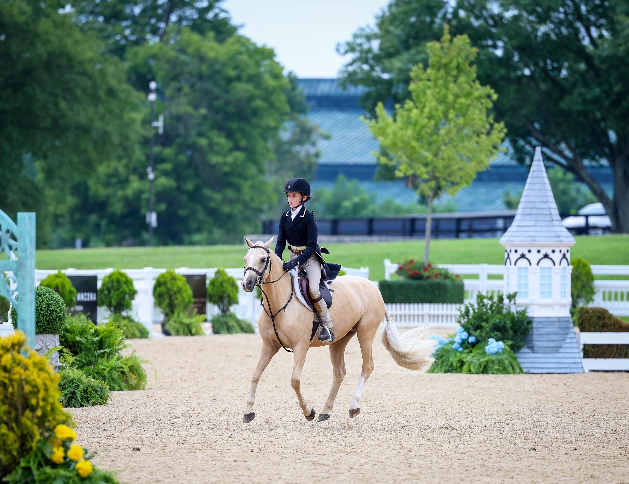 Photo showcasing the USEF Pony Finals presented by Marshall + Sterling