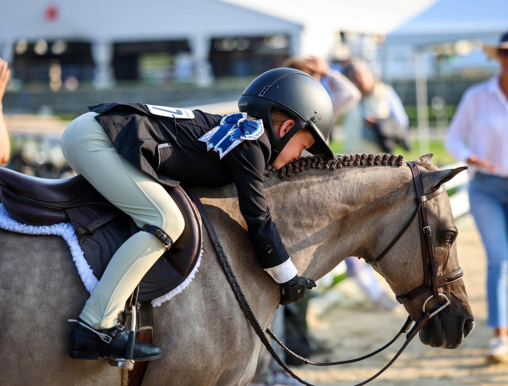 Photo showcasing the USEF Pony Finals presented by Marshall + Sterling