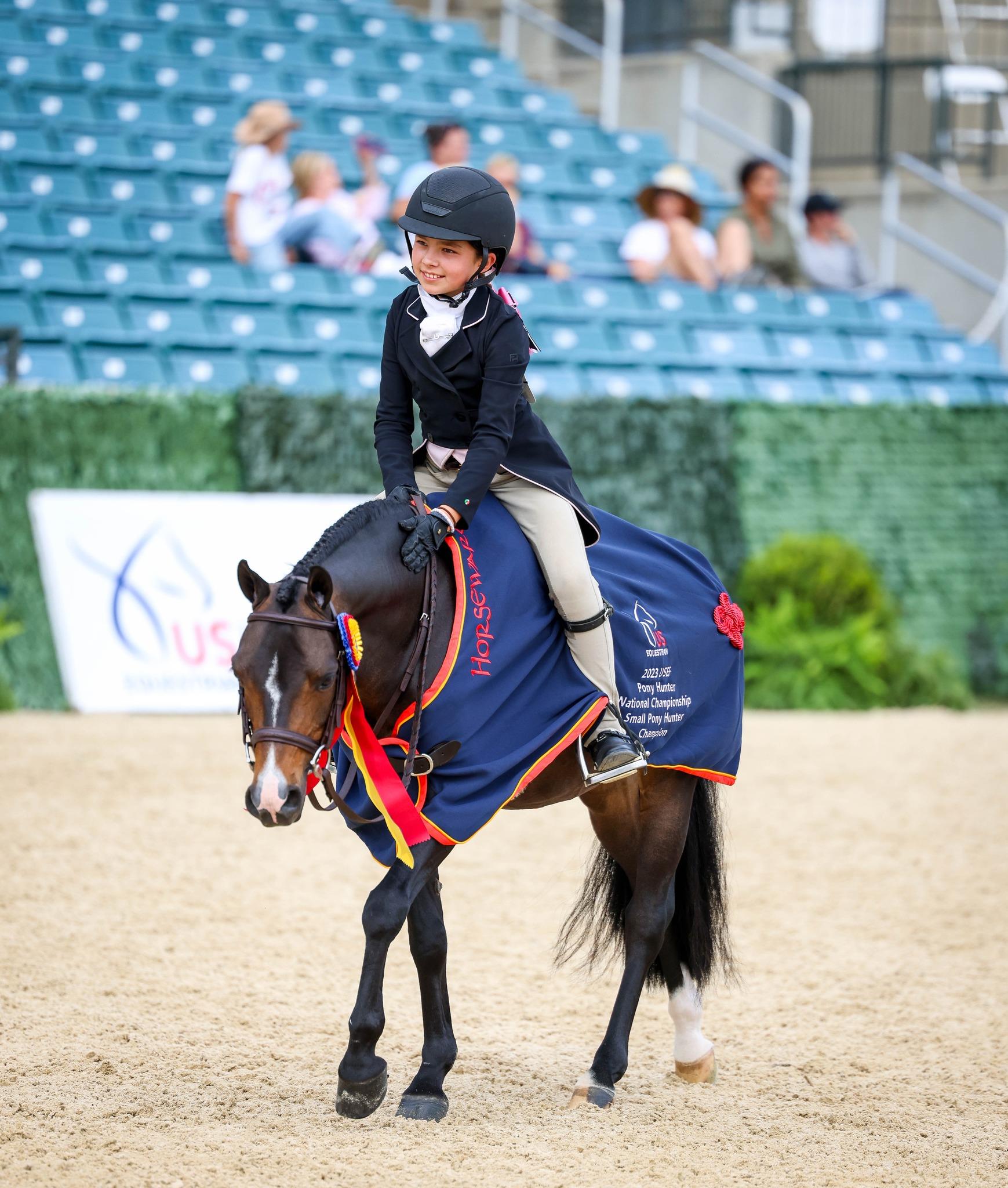 Photo showcasing the USEF Pony Finals presented by Marshall + Sterling