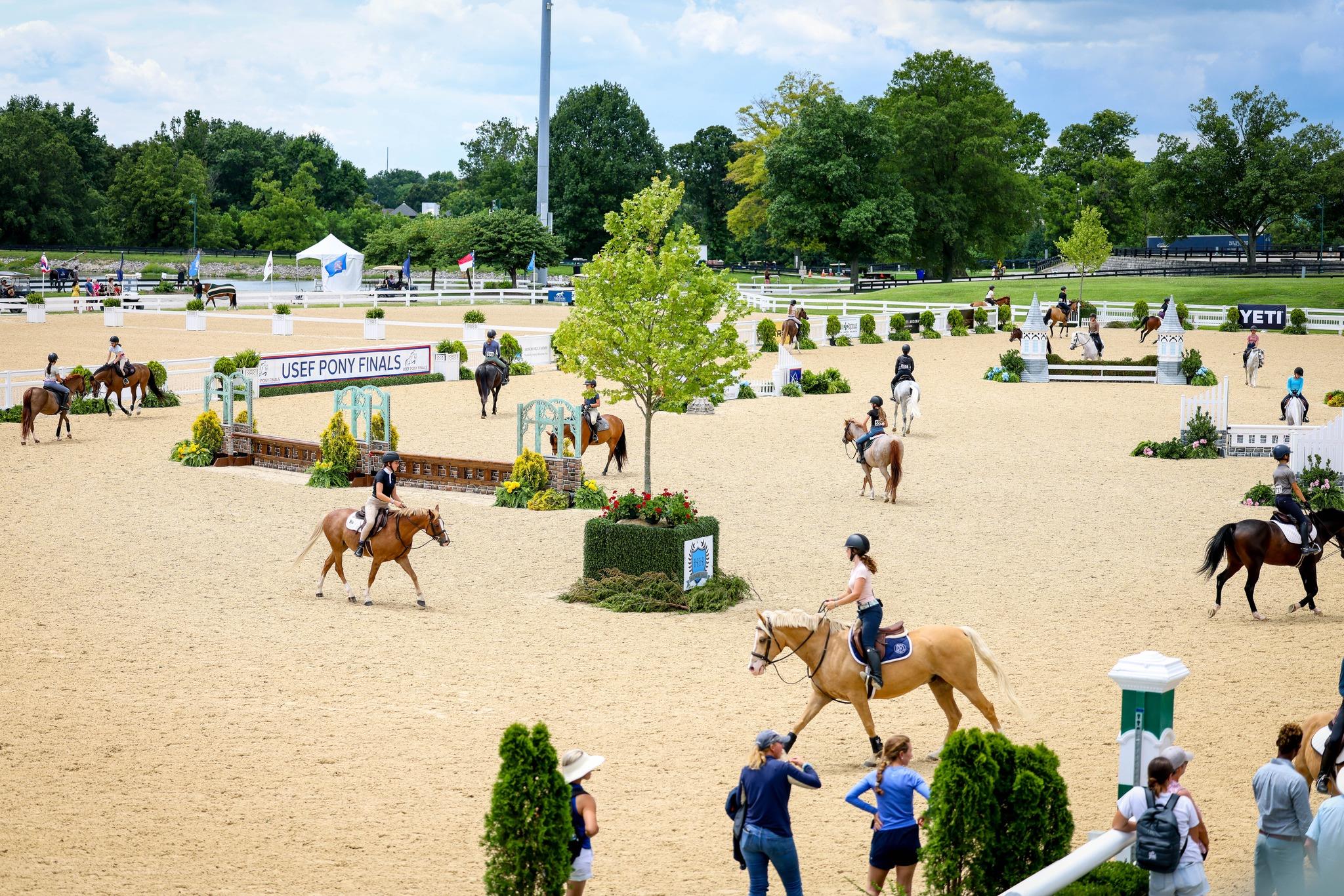 Photo showcasing the USEF Pony Finals presented by Marshall + Sterling