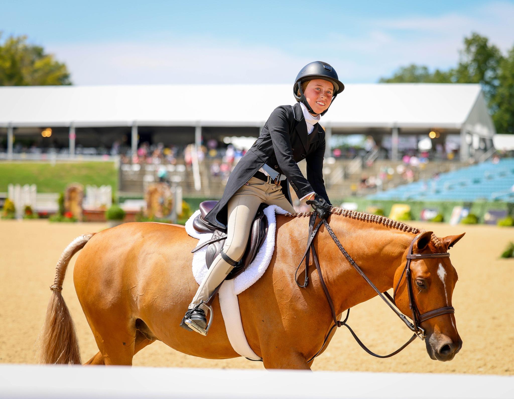 Photo showcasing the USEF Pony Finals presented by Marshall + Sterling