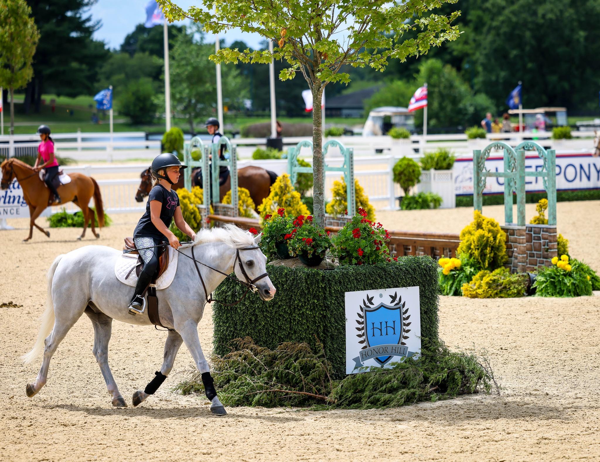 Photo showcasing the USEF Pony Finals presented by Marshall + Sterling