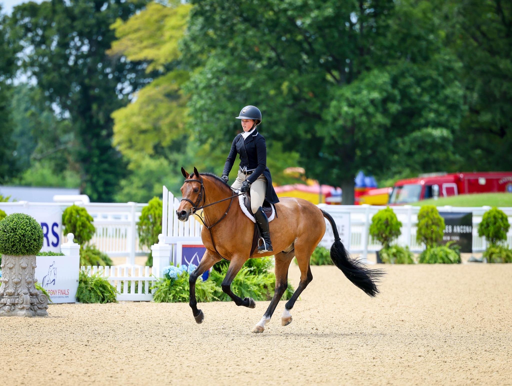 Photo showcasing the USEF Pony Finals presented by Marshall + Sterling