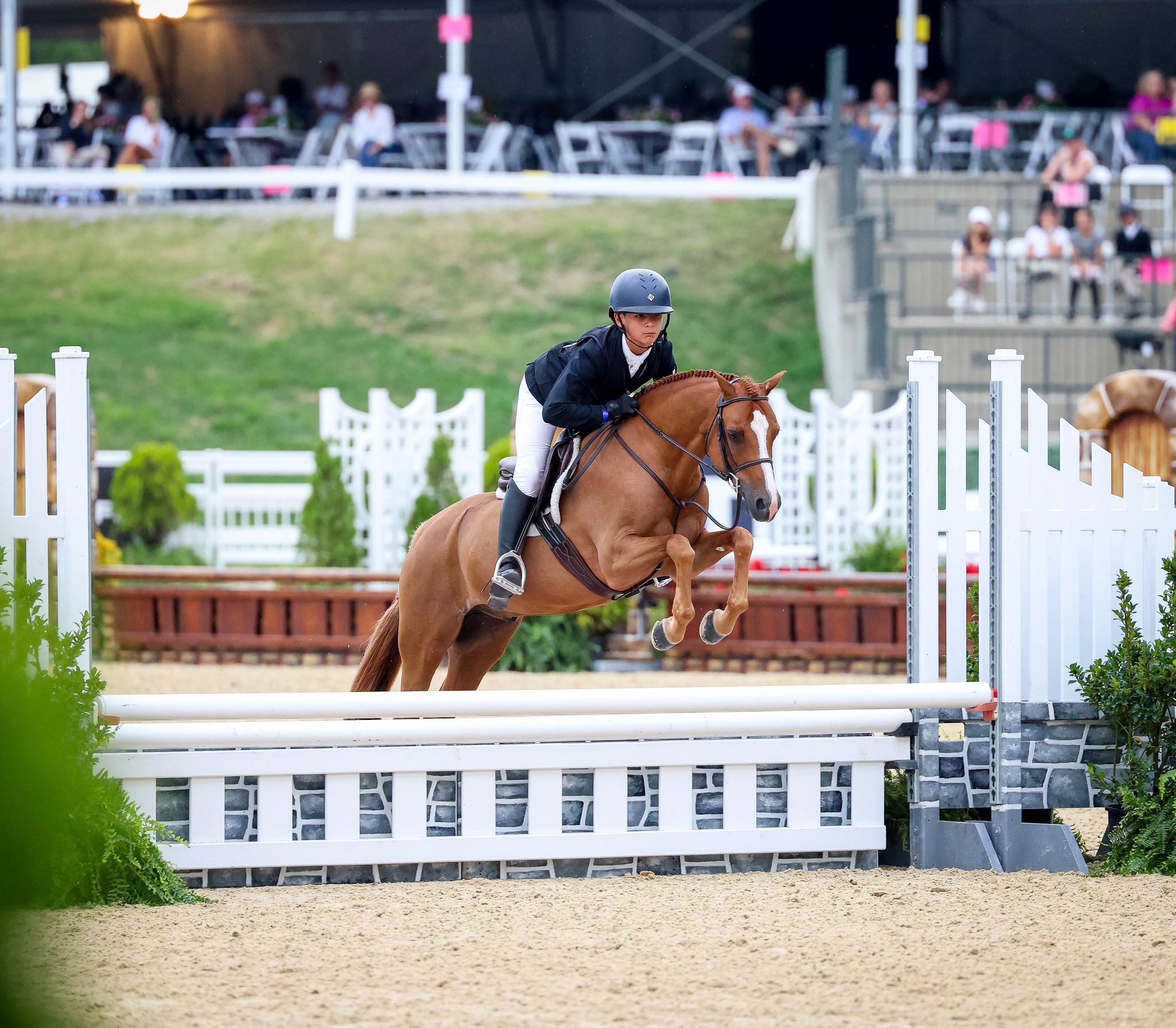 Photo showcasing the USEF Pony Finals presented by Marshall + Sterling
