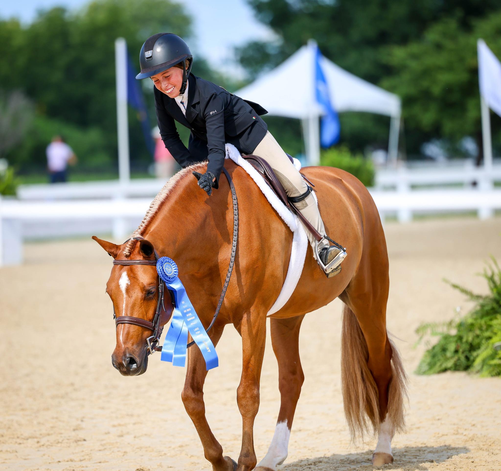 Photo showcasing the USEF Pony Finals presented by Marshall + Sterling