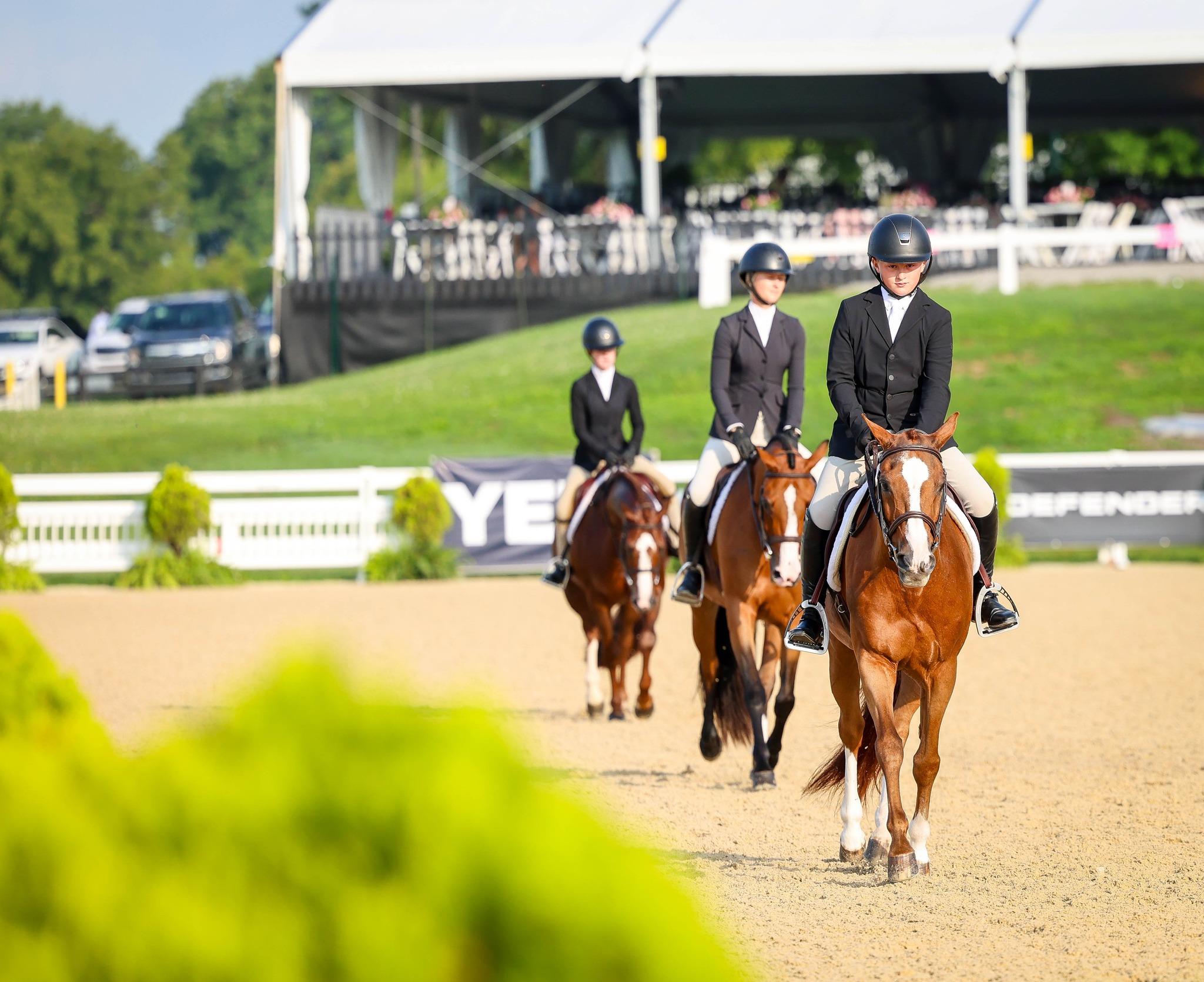 Photo showcasing the USEF Pony Finals presented by Marshall + Sterling