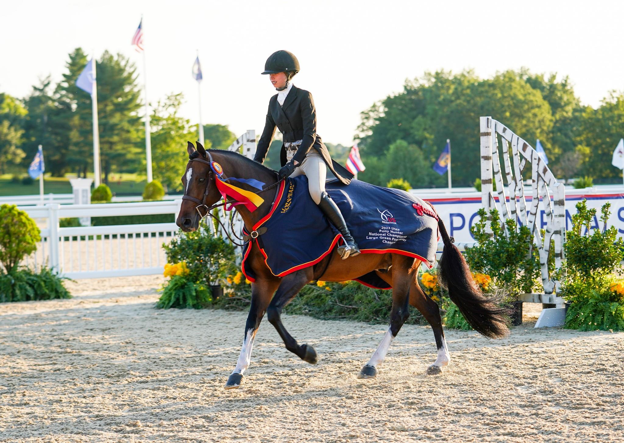 Photo showcasing the USEF Pony Finals presented by Marshall + Sterling