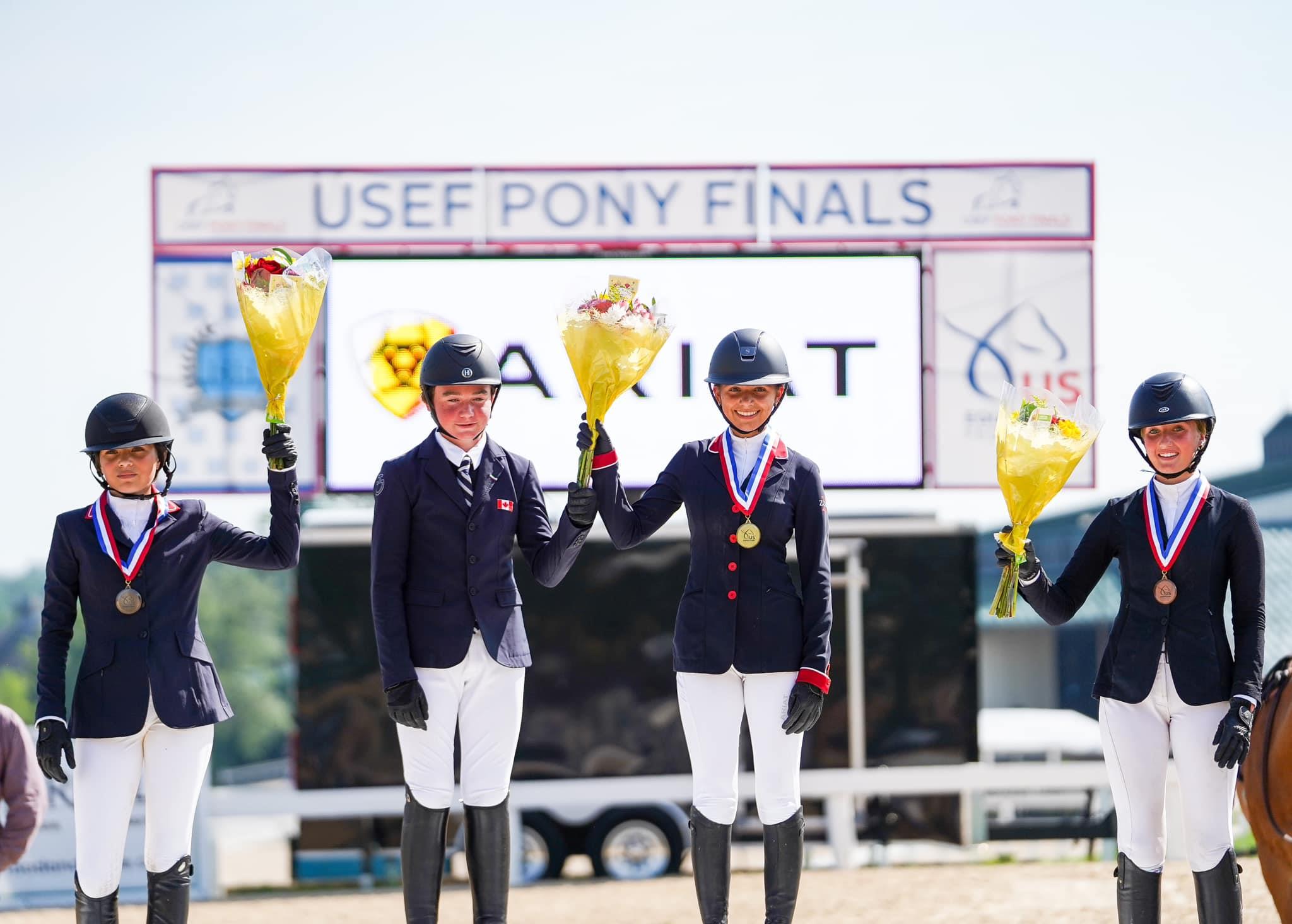 Photo showcasing the USEF Pony Finals presented by Marshall + Sterling
