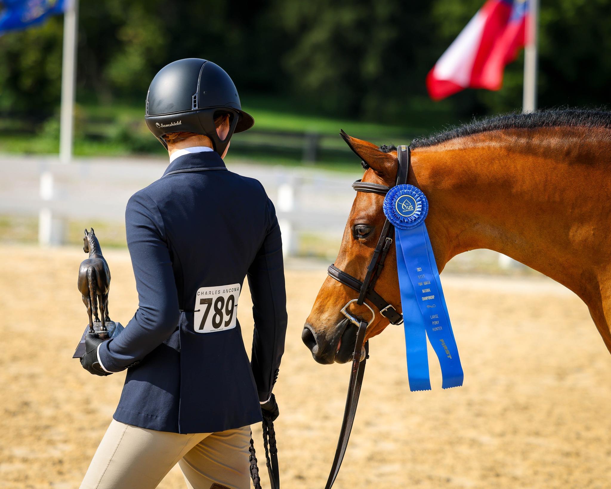 Photo showcasing the USEF Pony Finals presented by Marshall + Sterling
