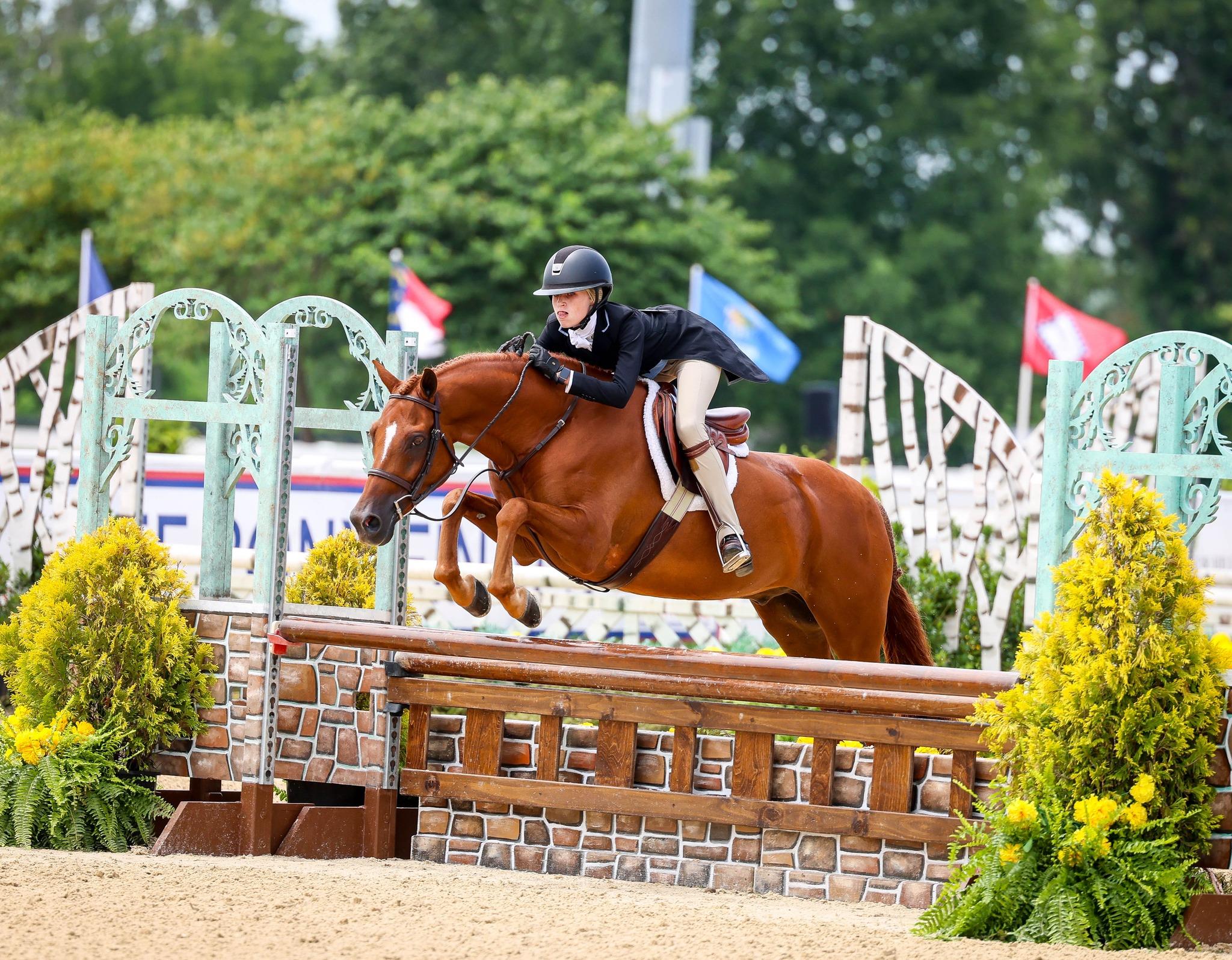 Photo showcasing the USEF Pony Finals presented by Marshall + Sterling