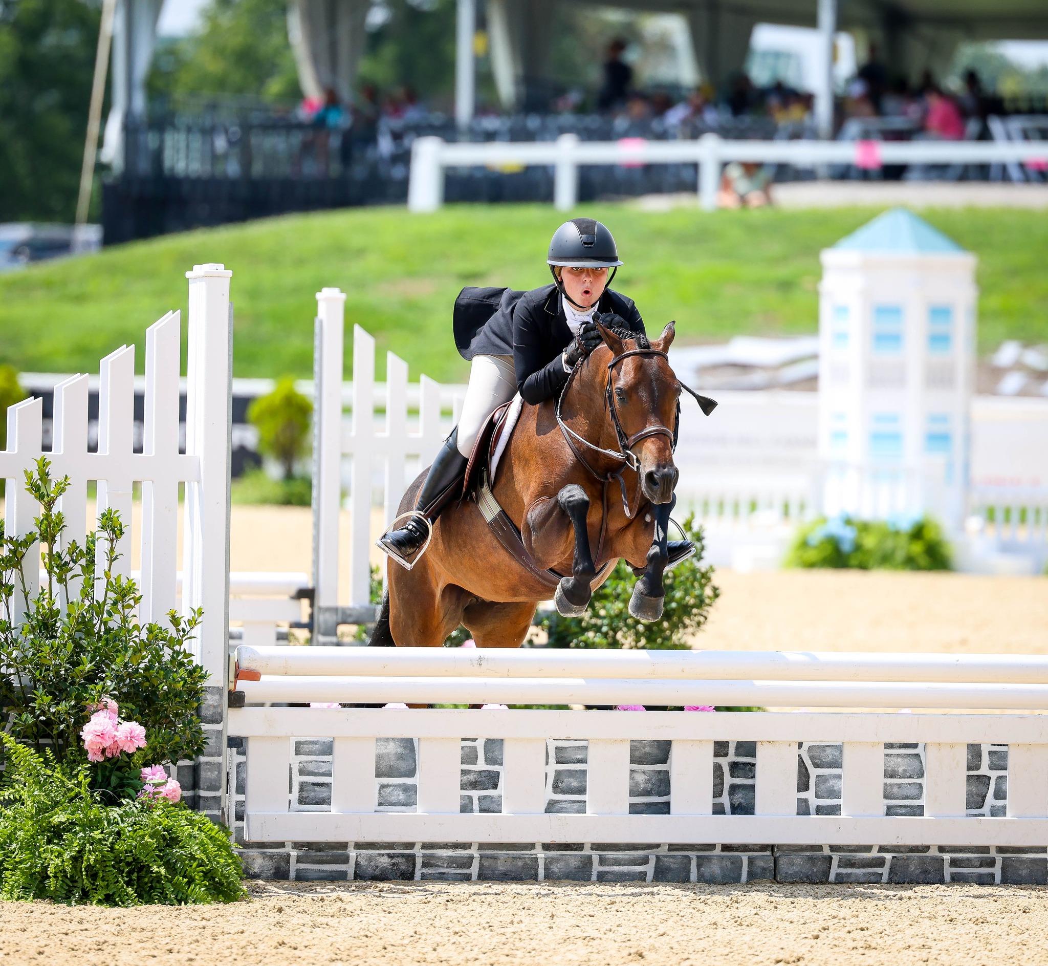 Photo showcasing the USEF Pony Finals presented by Marshall + Sterling