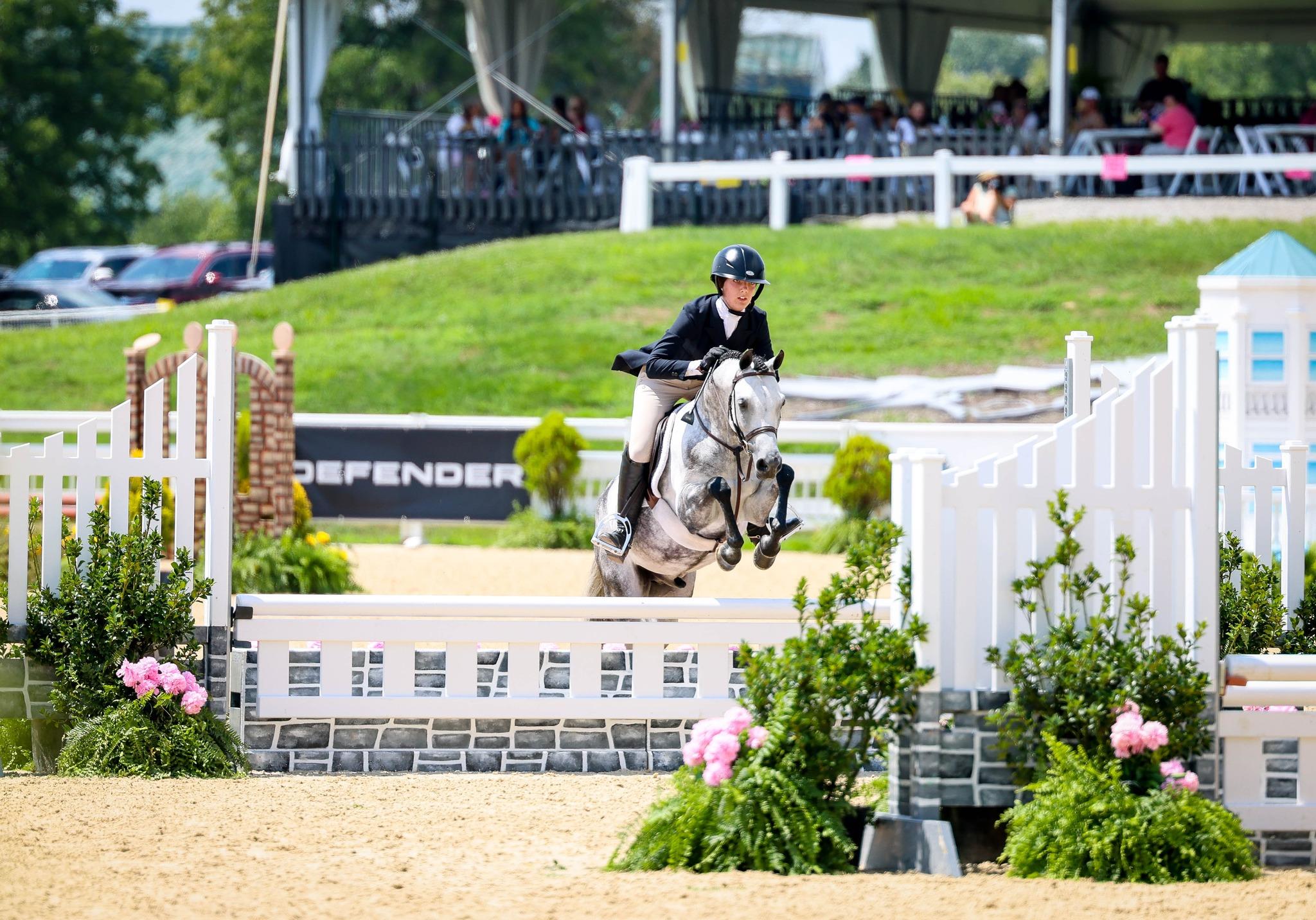 Photo showcasing the USEF Pony Finals presented by Marshall + Sterling