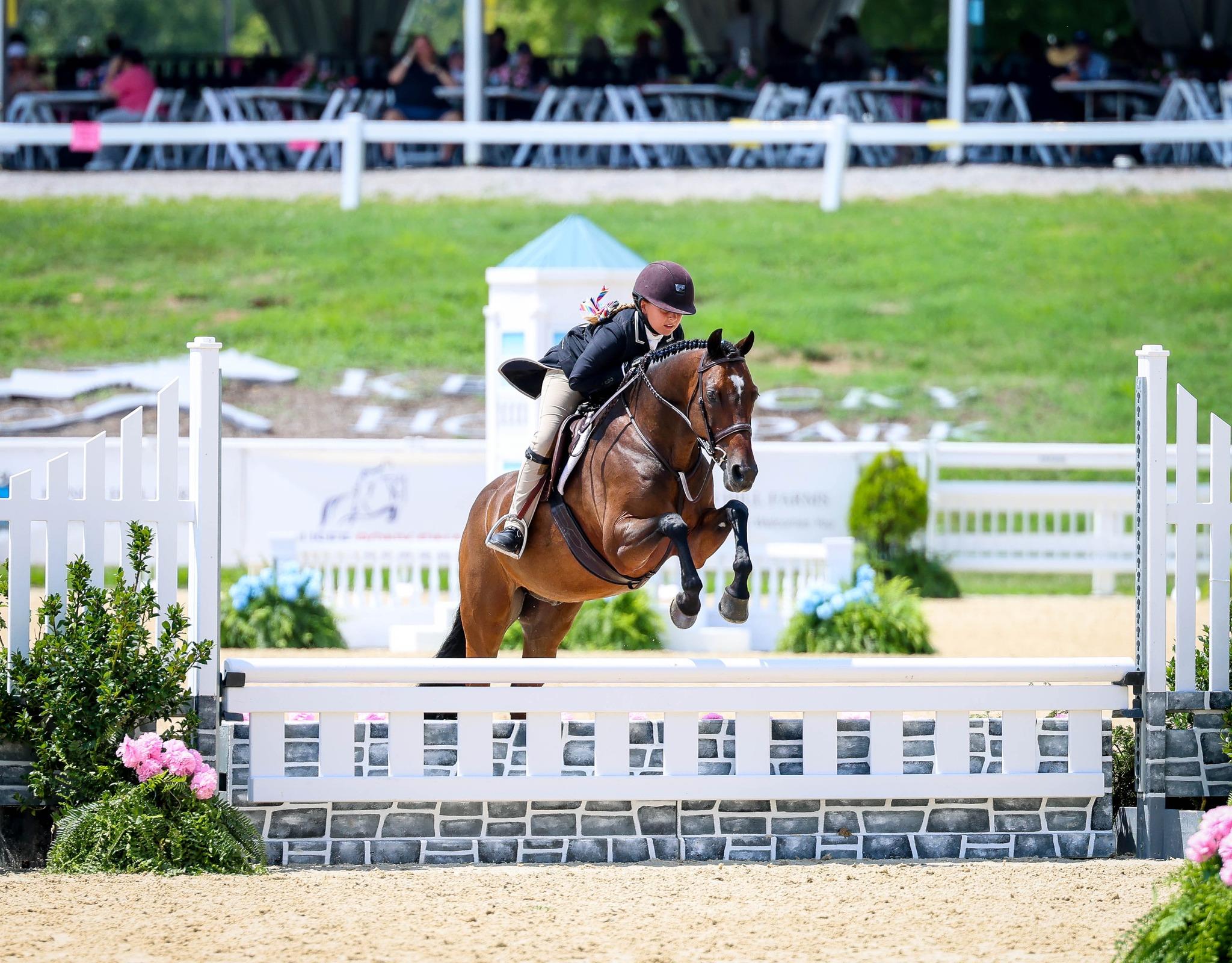 Photo showcasing the USEF Pony Finals presented by Marshall + Sterling