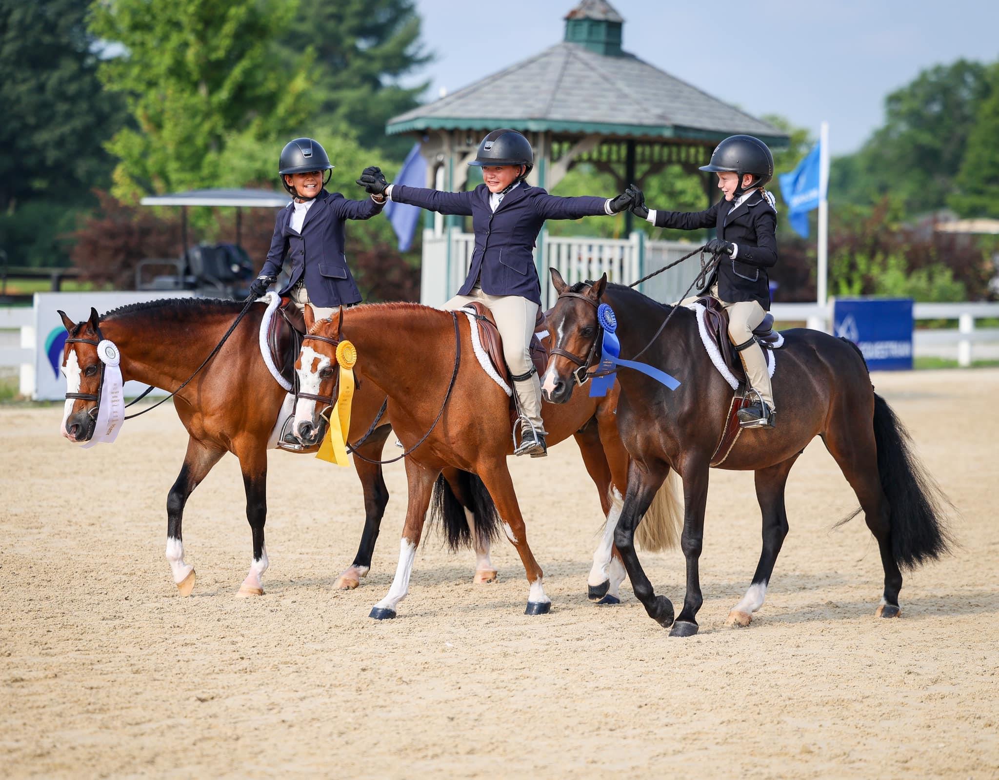 Photo showcasing the USEF Pony Finals presented by Marshall + Sterling