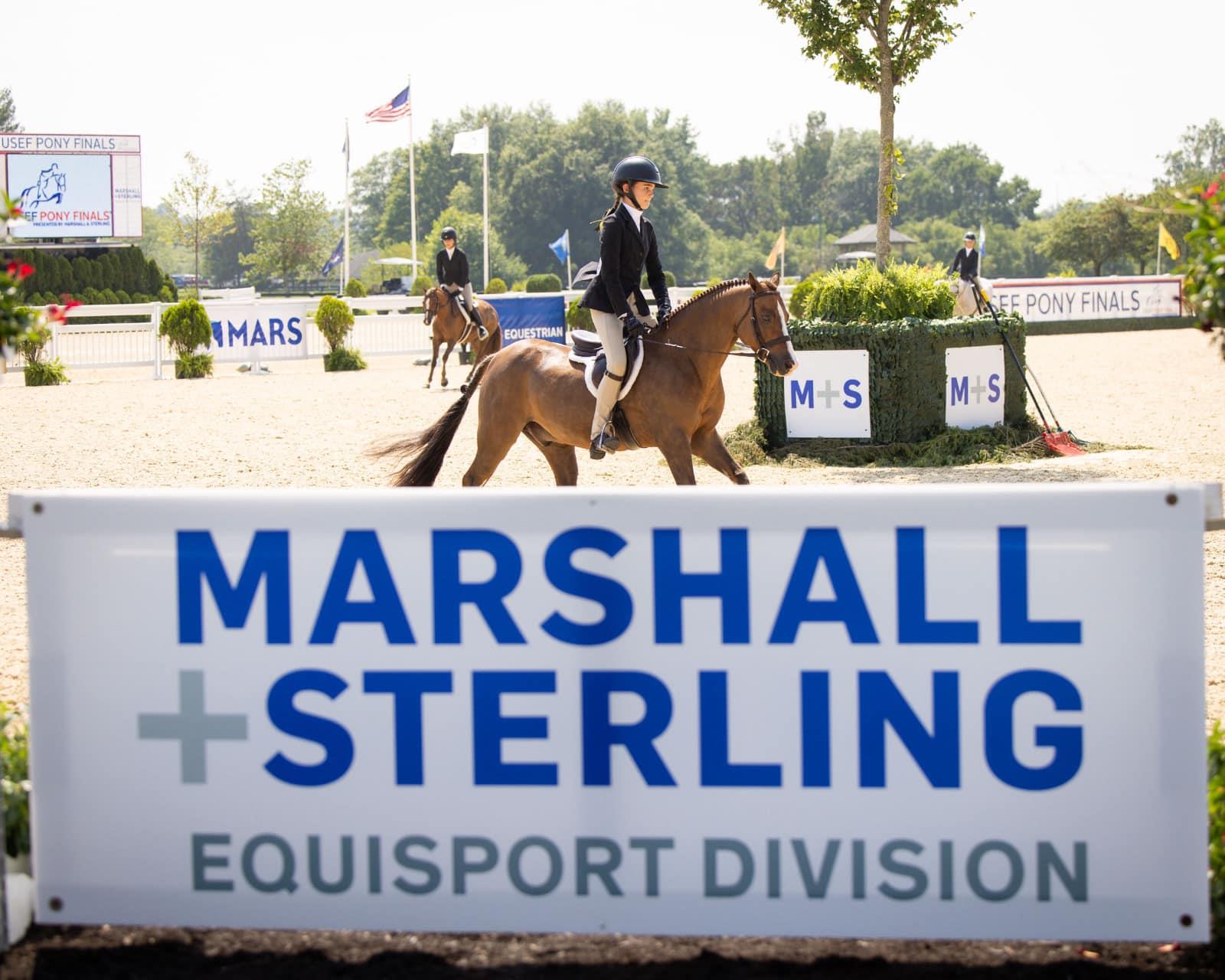 Photo showcasing the USEF Pony Finals presented by Marshall + Sterling