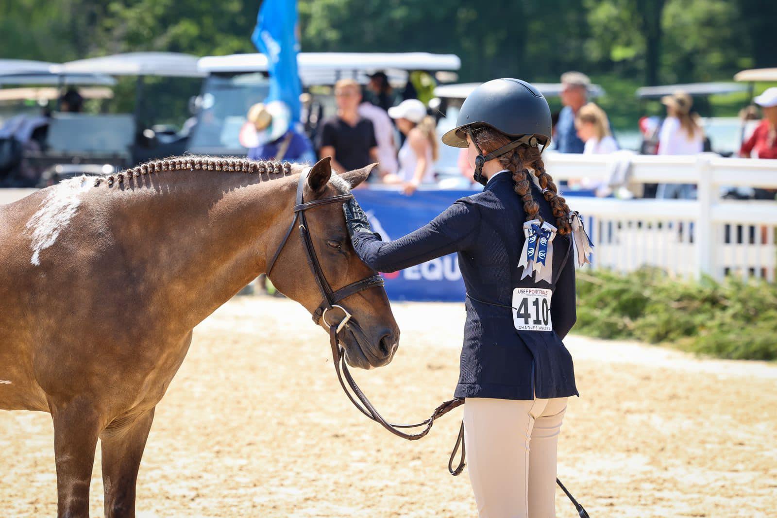 Photo showcasing the USEF Pony Finals presented by Marshall + Sterling