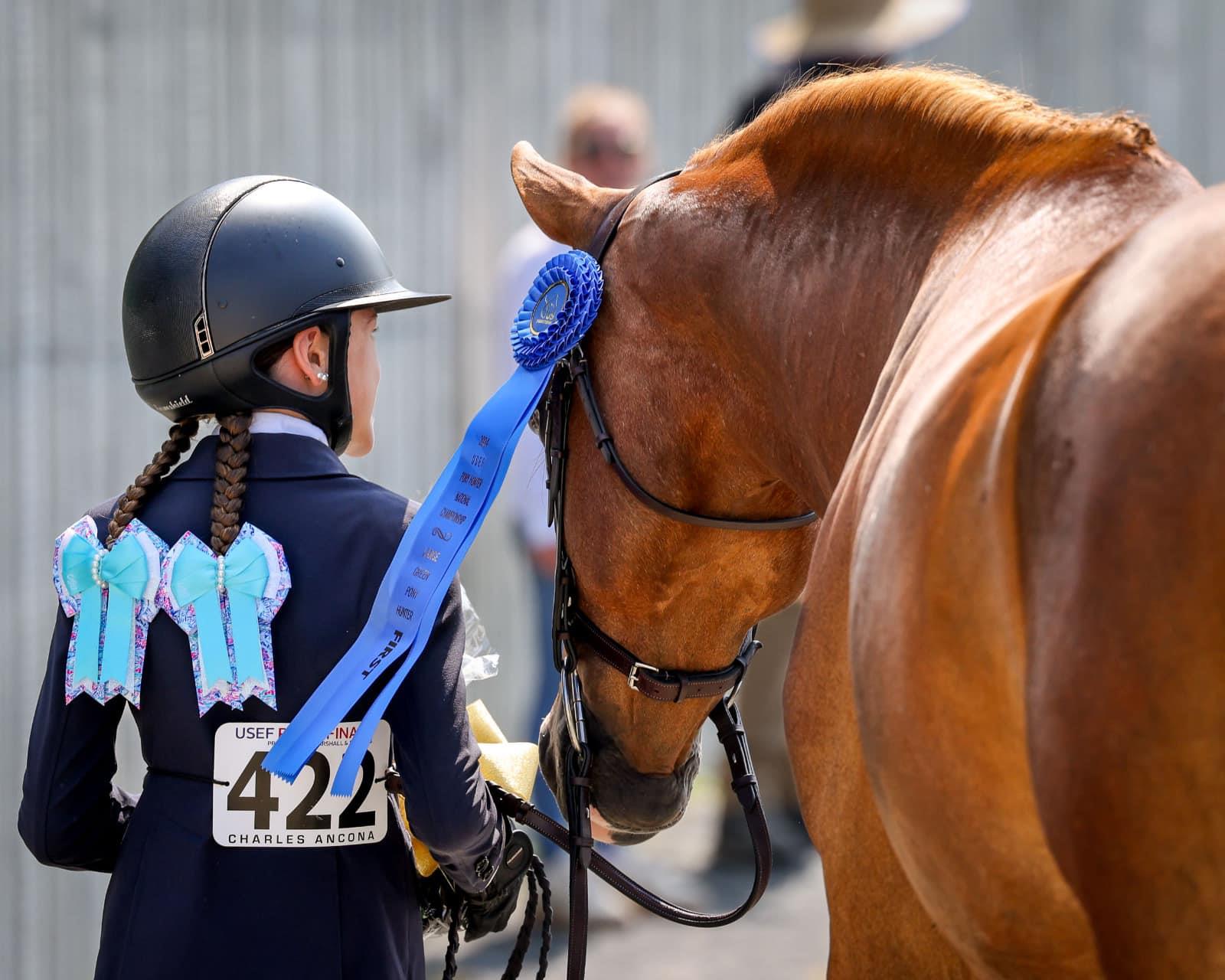 Photo showcasing the USEF Pony Finals presented by Marshall + Sterling