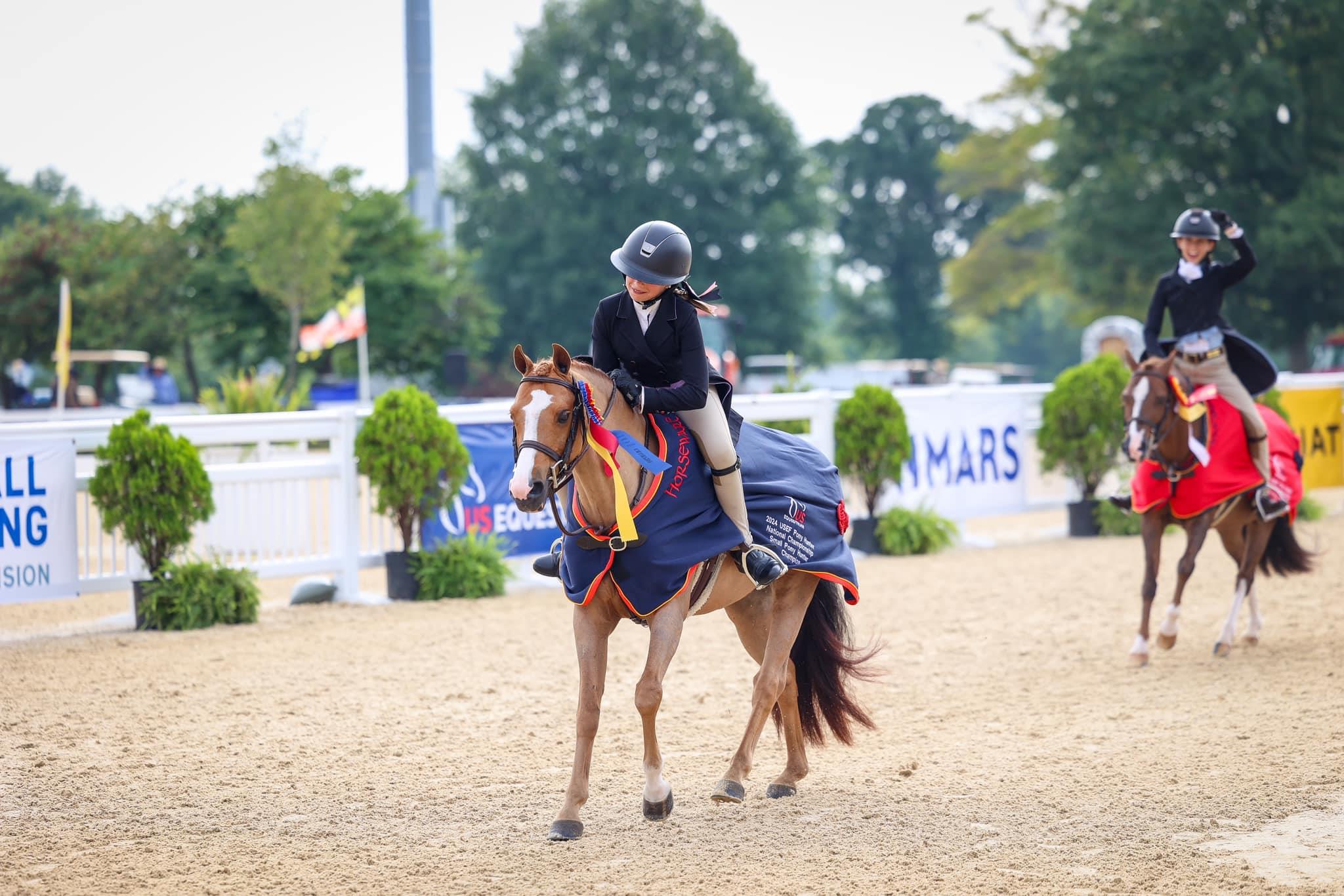 Photo showcasing the USEF Pony Finals presented by Marshall + Sterling