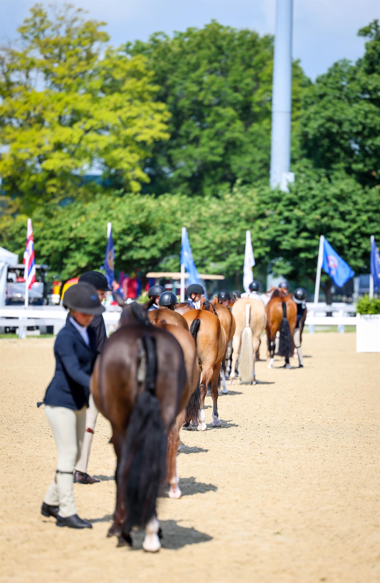 Photo showcasing the USEF Pony Finals presented by Marshall + Sterling