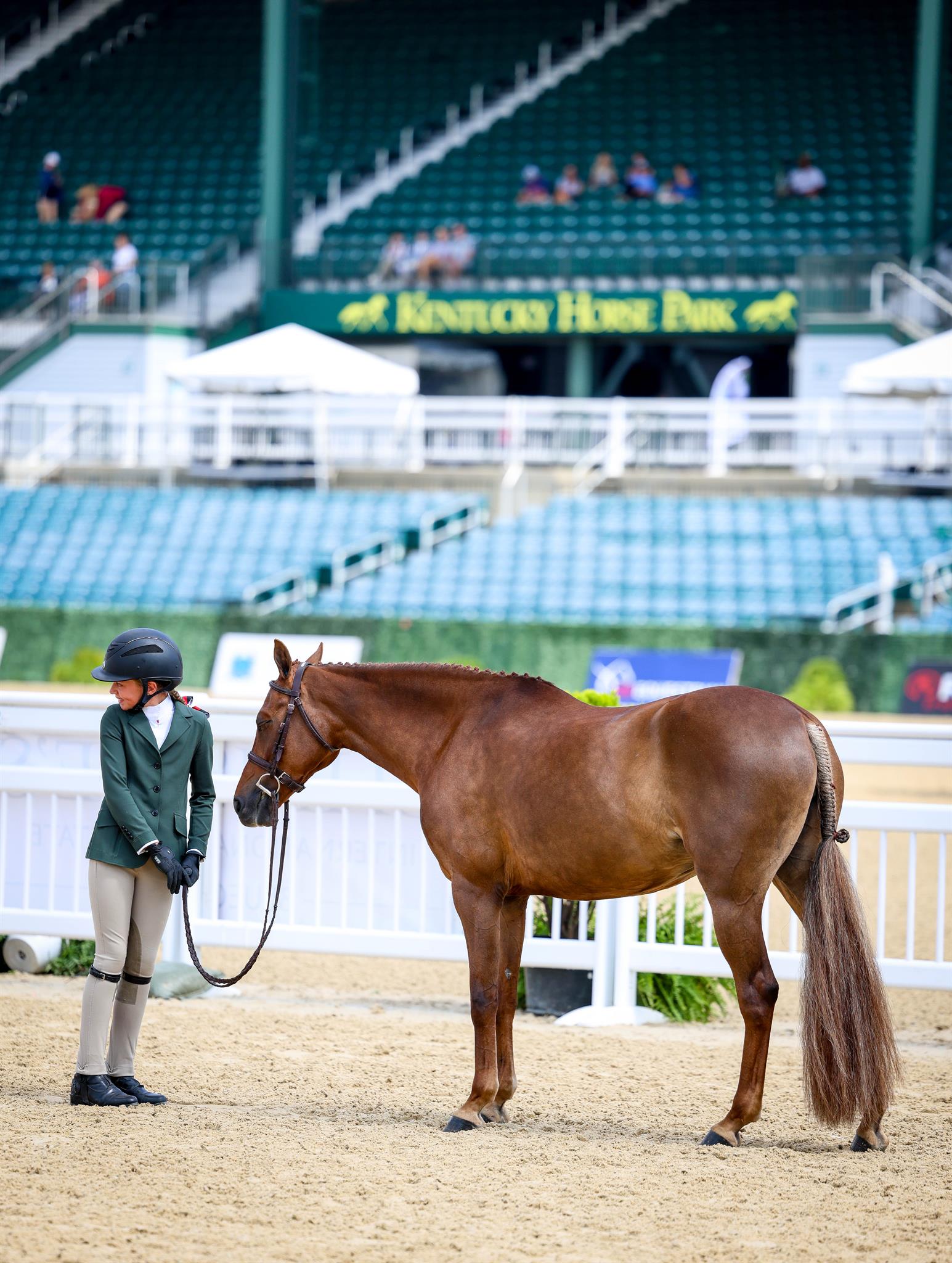 Photo showcasing the USEF Pony Finals presented by Marshall + Sterling