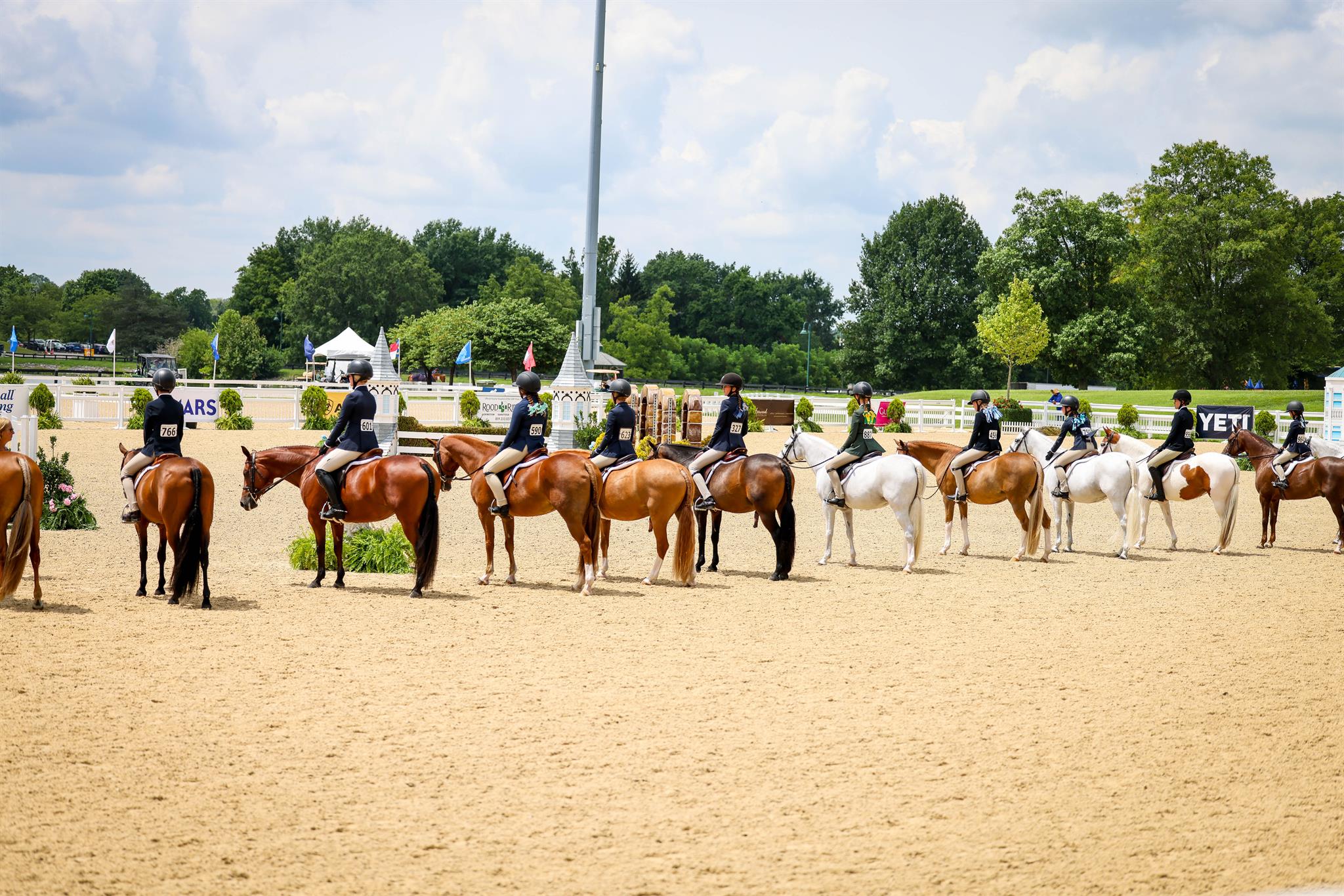 Photo showcasing the USEF Pony Finals presented by Marshall + Sterling