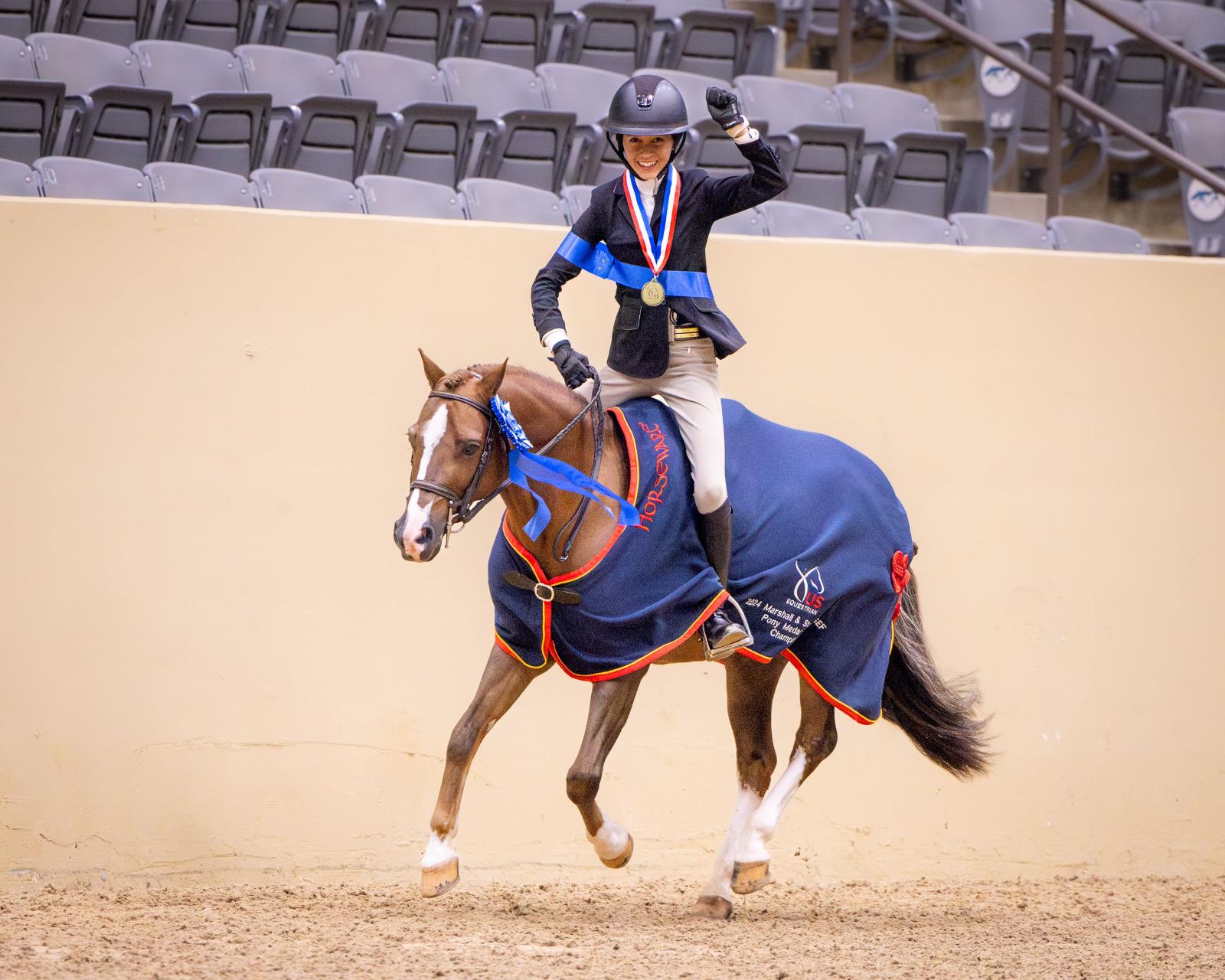 Photo showcasing the USEF Pony Finals presented by Marshall + Sterling