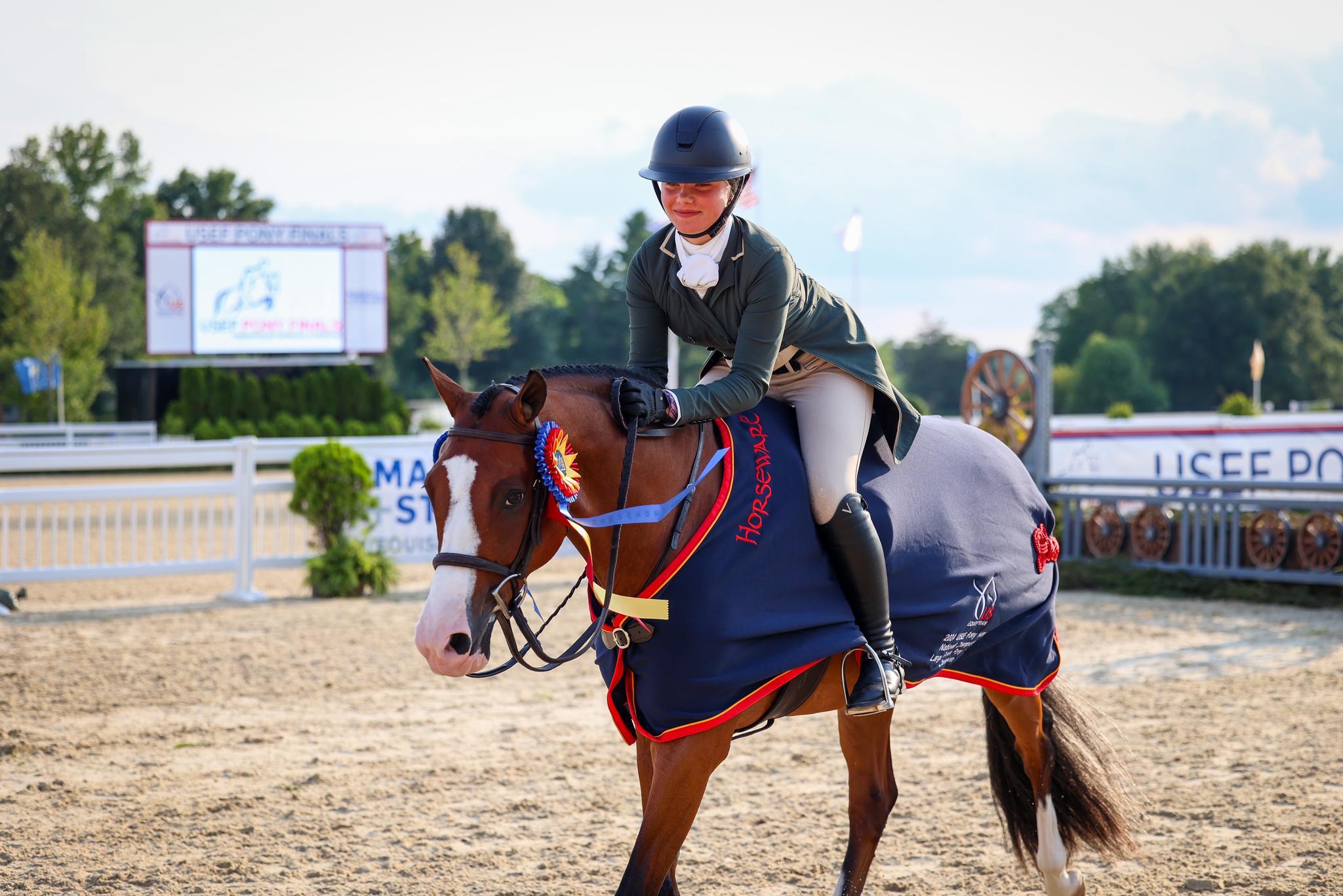 Photo showcasing the USEF Pony Finals presented by Marshall + Sterling