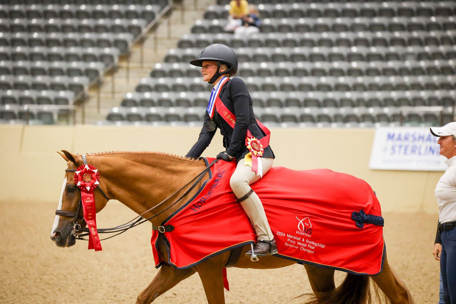 Photo showcasing the USEF Pony Finals presented by Marshall + Sterling